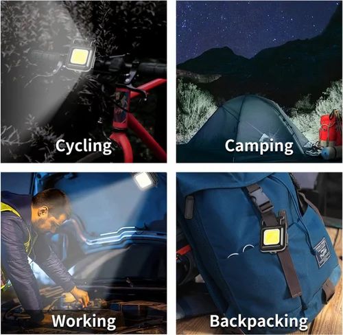 Multifunctional Keychain Mini LED Light with Magnet / Pocket Emergency Light
