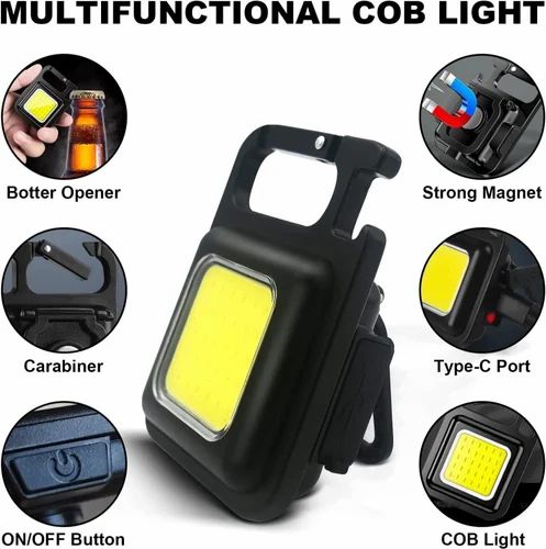 Multifunctional Keychain Mini LED Light with Magnet / Pocket Emergency Light